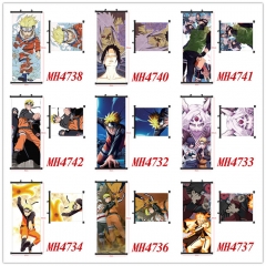 13 Styles Naruto Uchiha Sasuke Hatake Kakashi Decorative  Wall Anime Wallscroll (40*102CM)