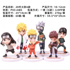 6pcs/set Naruto PVC Anime Figure Set