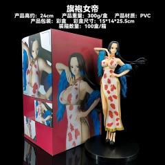 24CM One Piece GK Boa Hancock Sweetheart Cheongsam Style  Anime Cartoon Character Model Toy Anime PVC Figure