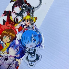 2 Styles Re:Life in a Different World from Zero/Re: Zero Cosplay Cosplay Cartoon Acrylic Anime Pendant keychain