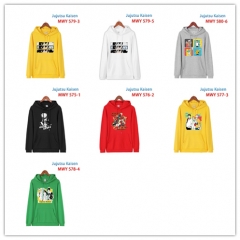 7 Styles 6 Color Jujutsu Kaisen Pattern Cotton Material Anime Hooded Hoodie
