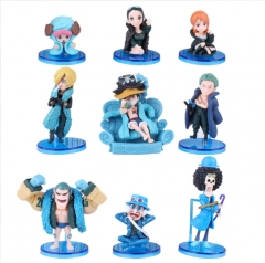 9pcs/set One Piece Cartoon Model Toys Japanese Anime PVC Figures Set 4-11.5cm