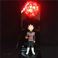 5 Colors Dragon Ball Z Goku Anime Figure with Light Desk Lamp Nightlight