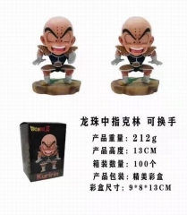 13CM Dragon Ball Z Kuririn Can Change Hand Cartoon Character Collection Model Toy Anime PVC Figure