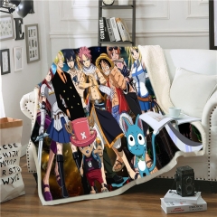 2 Sizes One Piece Double Layer Anime Blanket