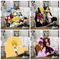14 Styles 2 Sizes The Seven Deadly Sins Double Layer Anime Blanket