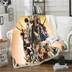 2 Sizes Fairy Tail Double Layer Anime Blanket