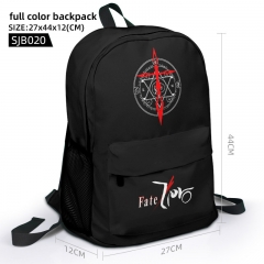 Fate Zero Anime Cartoon Pattern Full Color Backpack Bag