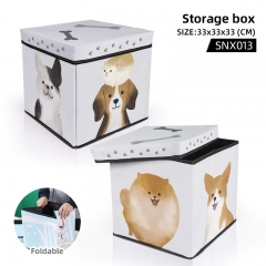 Animal Illustration Dog Cute Cartoon Pattern Storage Box