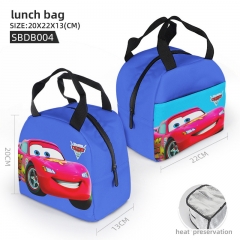 Cars Cartoon Pattern Anime Hand Bag Lunch Bag