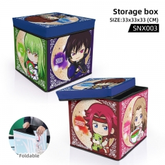 Code Geass Cartoon Character Pattern Anime Storage Box