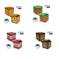 4 Style Minecraft Game Cartoon Character Pattern Storage Box