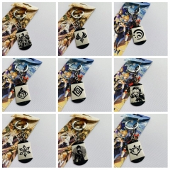 10 Styles Genshin Impact Klee Cartoon Pendant Key Ring Decoration Anime Keychain
