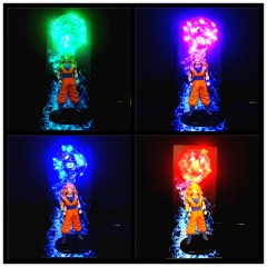 5 Colors Dragon Ball Z Goku Cartoon Character Anime Figure Desk Lamp Nightlight