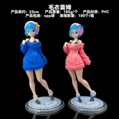2 Colors Re:Life in a Different World from Zero/Re: Zero Rem Cartoon Character Collectible Toy Anime PVC Figure
