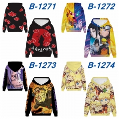 10 Styles Naruto Cosplay 3D Digital Print Anime Hoodie With European Size