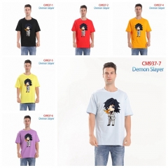 42 Styles Demon Slayer: Kimetsu no Yaiba Pure Cotton Anime T-shirts