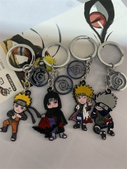 4 Style Naruto Cosplay Cartoon Decoration Anime Alloy Keychain