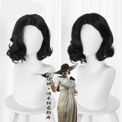 Resident Evil Lady Dimitrescu Cartoon Character Cosplay For Party Anime Wig
