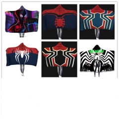 6 Style The Amazing Spider-Man Colorful Pattern Flannel Blanket Home Plush Anime Cloak Blanket
