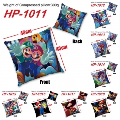 9 Styles Super Mario Bro Cosplay Movie Decoration Cartoon Anime Pillow 45*45 CM
