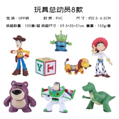 8pcs/set Toy Story Cosplay Cartoon Character Anime PVC Figure