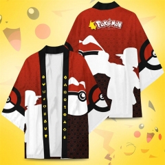 Pokemon Cosplay Color Printing Haori Shirts Cloak Anime Kimono Costume