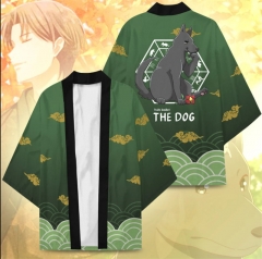 Shigure the Dog Cosplay Color Printing Haori Cloak Anime Kimono Costume