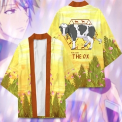 Haru the ox Cosplay Color Printing Haori Cloak Anime Kimono Costume