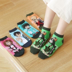 Boku no Hero Academia/My Hero Academia 75% Cotton Anime Short Socks (5pairs/set)