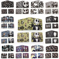19 Styles The Nightmare Before Christmas PU Purse Folding Anime Short Wallet