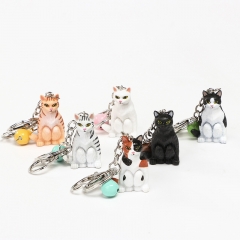 6pcs/set The Cat Anime PVC Figure Keychain(Opp Bag)