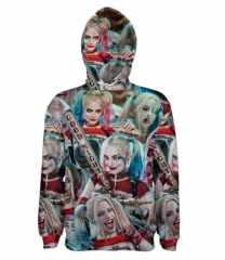 Suicide Squad Harley Quinn Cosplay Cartoon Clothes Anime Hoodie