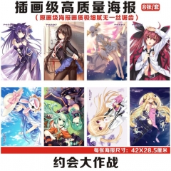 Date A Live Printing Anime Paper Poster (8PCS/SET)