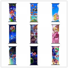12 Styles Super Mario Bro Cartoon Wallscrolls Waterproof Anime Wall Scroll 40*102CM