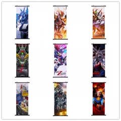 10 Styles Mobile Suit Gundam Cartoon Wallscrolls Waterproof Anime Wall Scroll