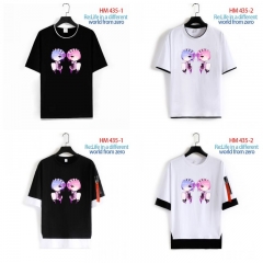 4 Styles Re:Life in a Different World from Zero/Re: Zero Pure Cotton Anime T-shirts