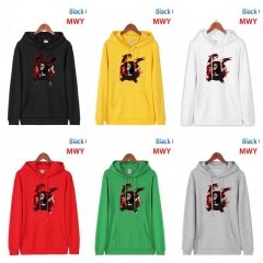 6 colors Black Clover Pure Cotton Hooded Anime Long Hoodie