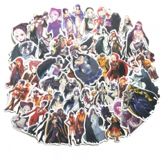 50pcs/set Overlord Different Cartoon Cute Wholesale Anime Stickers Set