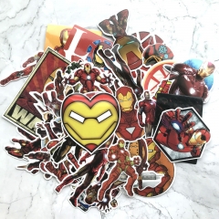 55pcs/set Iron Man Different Cartoon Cute Wholesale Anime Stickers Set
