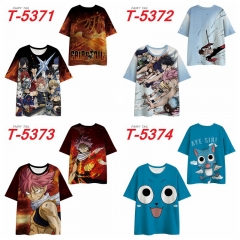 8 Styles Fairy Tail Cosplay 3D Digital Print Anime T-shirt