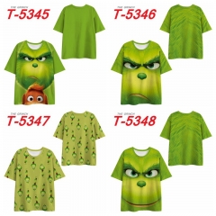 4 Styles The Grinch Cosplay 3D Digital Print Anime T-shirt