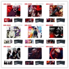 9 Styles Tokyo Ghoul Cosplay Decoration Cartoon Character Anime PU Wallet Purse
