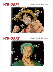 2 Styles One Piece Cosplay Decoration Cartoon Character Anime PU Wallet Purse