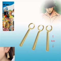 One Piece Zoro Cosplay Anime Alloy Earring