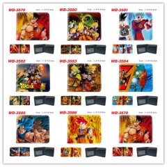8 Styles Dragon Ball Z Cosplay Decoration Cartoon Character Anime PU Wallet Purse