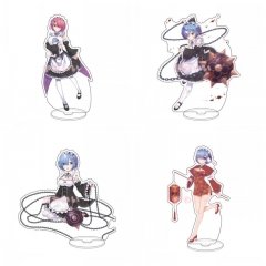 15 CM 4 Styles Re:Life in a Different World from Zero/Re: Zero Cartoon Collection Model Anime Acrylic Standing Plate