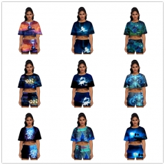 11 Styles Ori and the Blind Forest Cosplay 3D Digital Print Anime T-shirt and Shorts Set