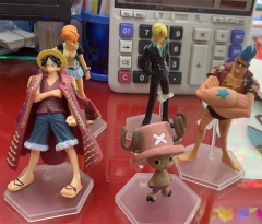 5PCS/SET One Piece Cartoon Model Toy PVC Anime Figure