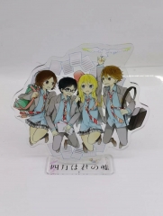 15 CM Your Lie in April Cartoon Character Acrylic Anime Standing Plate